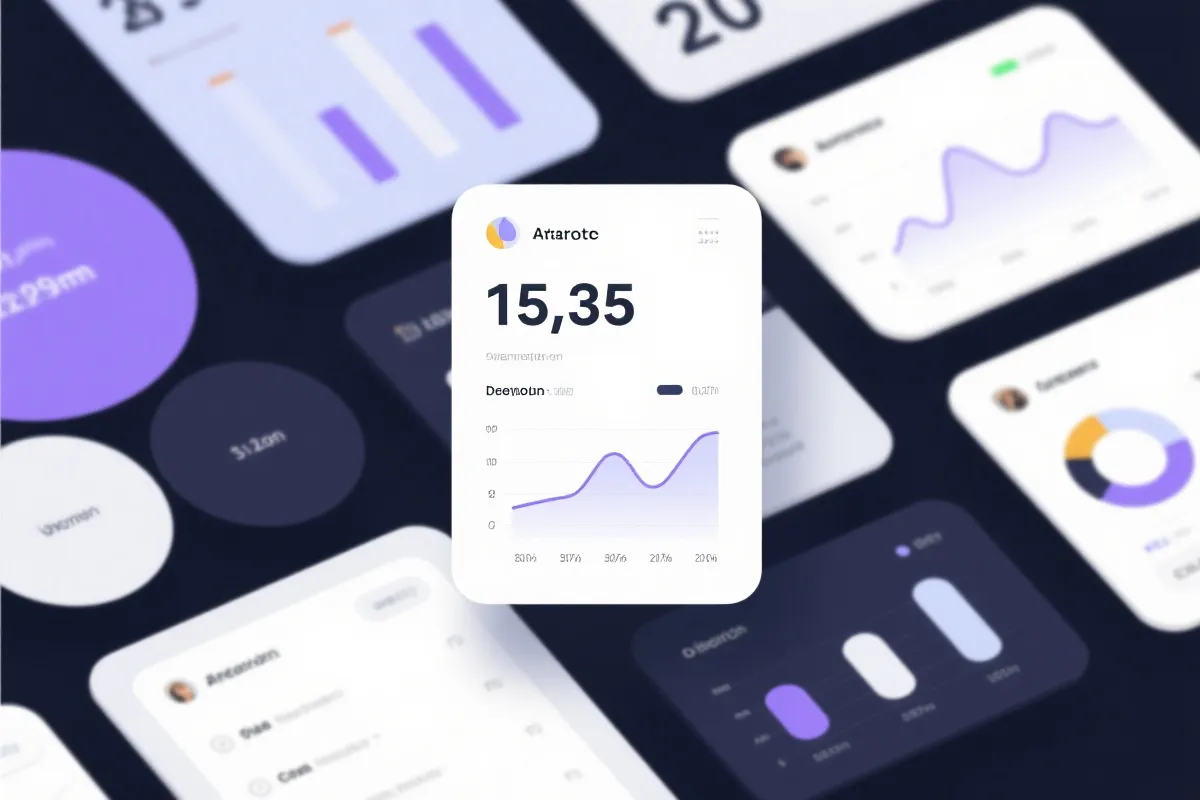 数据仪表盘示意